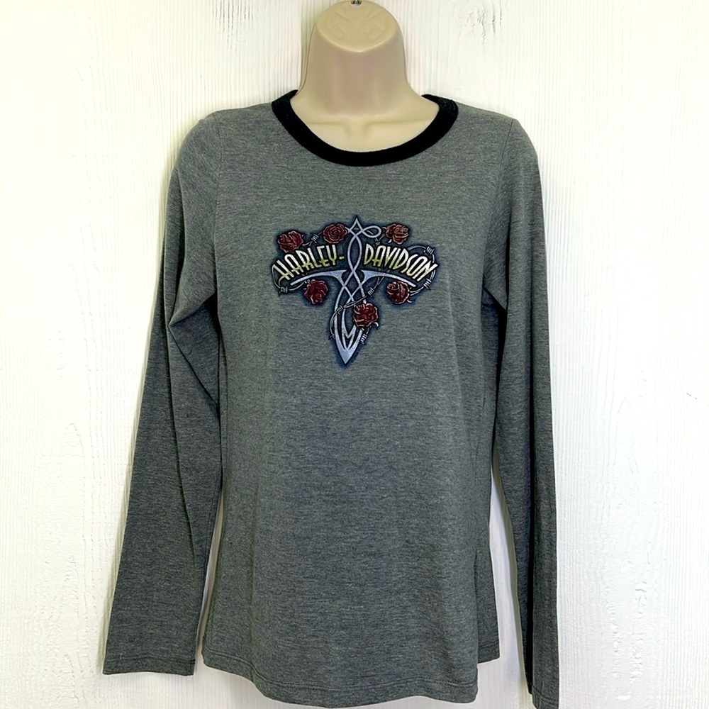Harley Davidson - Barbwire Harley Davidson Daytona Beach Florida Long Sleeve T L